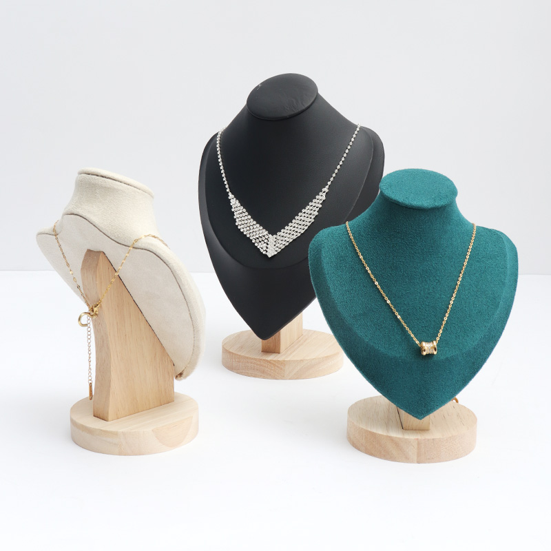 实木人像模特首饰架项链展示架柜台珠G宝展示道具饰品架首饰摆摊