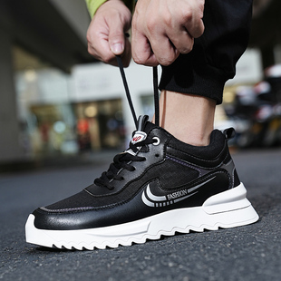 内增高男鞋6cm8cm10cm2023夏季新款运动休闲鞋百搭男系带增高鞋子