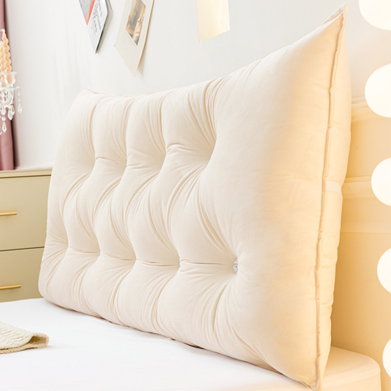 静奢风 法式牀头靠垫软包2023新款可拆洗双人牀上靠枕加高大靠背