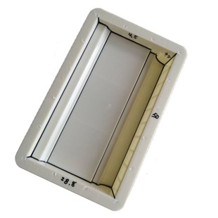 来图定制古建墙面抛方线条塑料模具 仿古中式墙体装饰水泥板模型