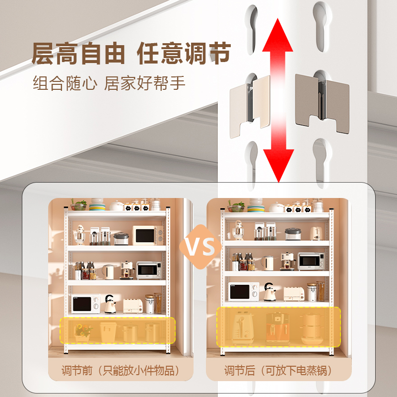 货架置物架储藏室多层落地家用阳台超市仓库展示储U物铁架子角钢