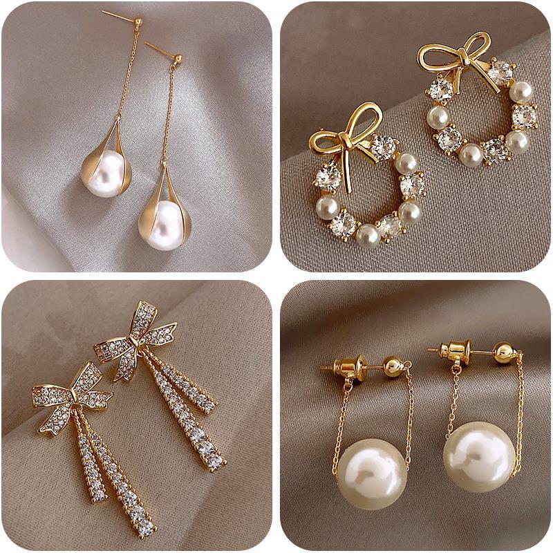 新品Earing Claw Ear Hook Clip Earrings for Women Four-Prong