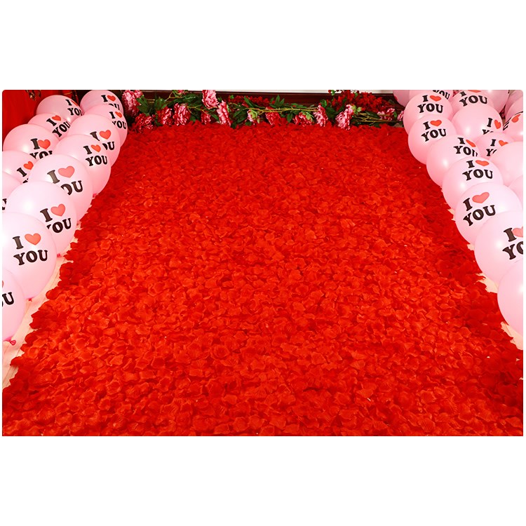 Non-woven Fabrics 3500pcs/Lot 250G 5*5CM Big Rose Petals Wed
