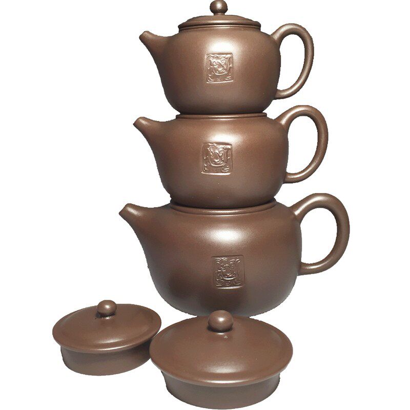 天福陆羽紫砂壶迷你m小茶壶家用台湾收藏创意功夫茶具大中小呆单