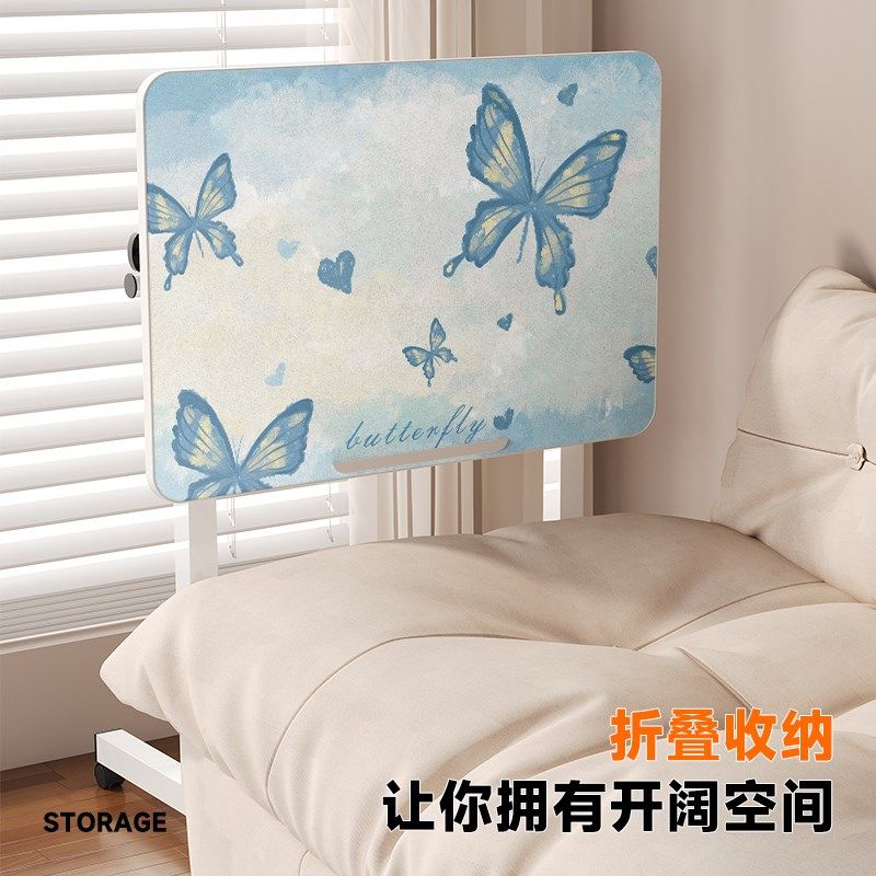 简易床边桌可移动桌子卧室家用学生笔记本电脑桌折叠升降学习书桌,住宅家具,床边桌,淘宝优惠券,粉丝福利购,淘宝优惠卷