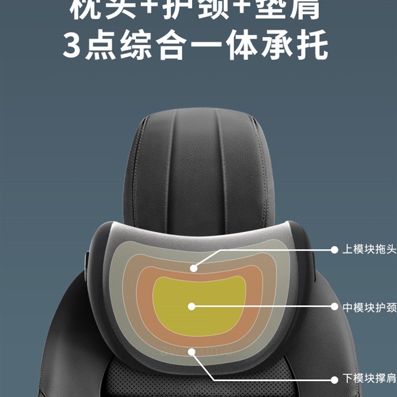 红旗头枕护颈枕HS5/H5/HS7/H7/H9汽车记N忆棉腰靠垫枕车内装饰用