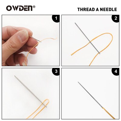 12Pcs DIY Craft Sewing  Needles Leather Knitting Pins with 1
