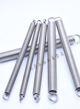 /不锈钢拉簧拉簧拉伸弹簧4300*190弹*03..力0闭口..黄T拉/330长33
