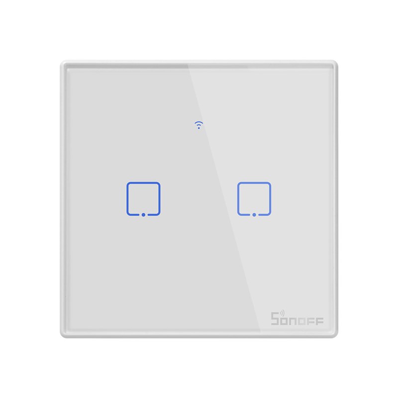 智能家居SONOFF触摸墙面开关带RF遥控WIFI远程控制英规T2UK-TX-1C