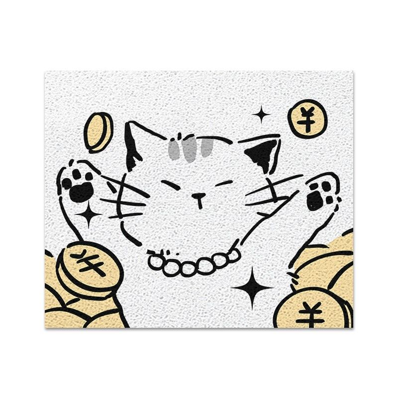 卡通入户门地垫可裁剪耐脏丝圈进门脚垫家用玄关门口地毯入户门垫,居家布艺,入户地垫,淘宝优惠券,粉丝福利购,淘宝优惠卷