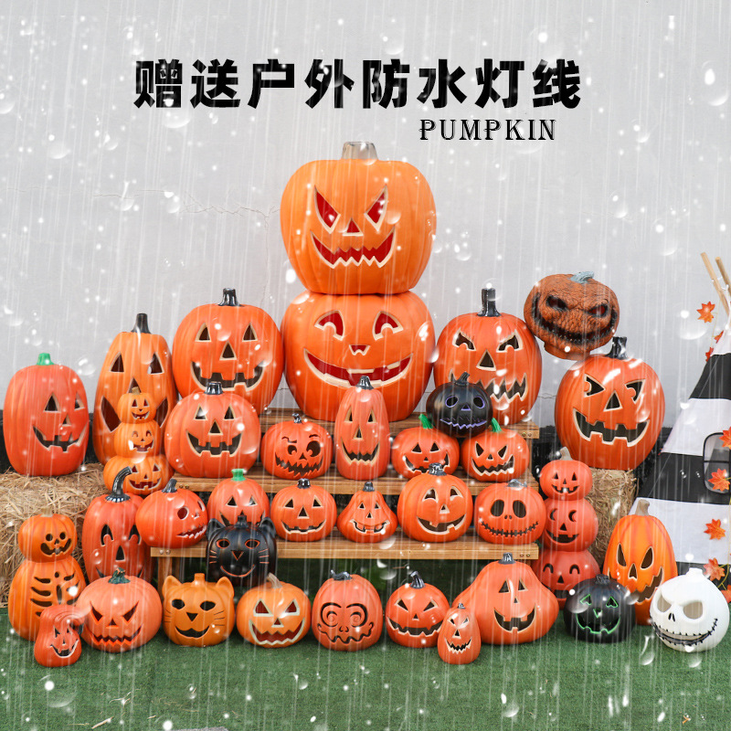 推荐Halloween Pumpkin Lamp Props decorations Window Ornament