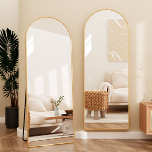 清奶油风全身落地镜壁挂贴墙穿衣镜试衣镜全面屏家用大舞蹈镜现货