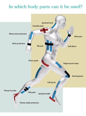 Kinesiology Tape Athletic Recovery Elastic Tape Kneepad Musc