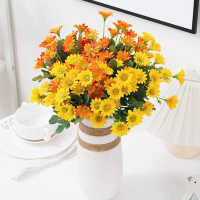 极速Autumn Artificial Daisy Flowers Silk Bouquet Fake Flower