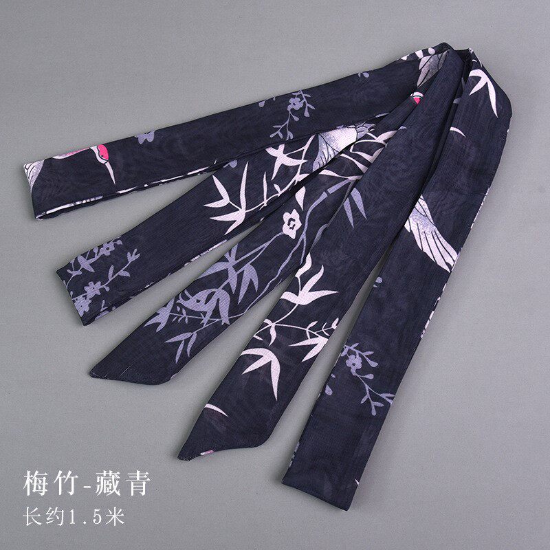 小众高货汉服头饰红色发带古风流苏飘带绑发丝带头绳古装马面裙发