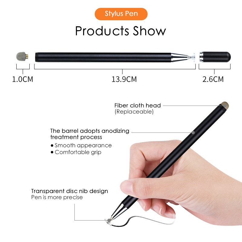 Ankndo 2In1 Capacitive Pen Touch Screen Drawing Pen Stylus