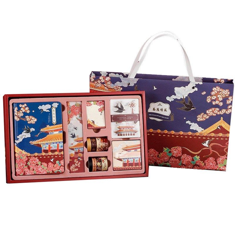 中国风手账礼盒套装朝华承u乾手账文艺复古手帐本宫廷文创古典礼