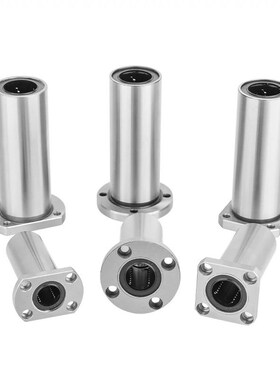 带圆法兰直线轴承E-LBF6/8/10/12/13/16/20/25/30/35/40UU/LUU