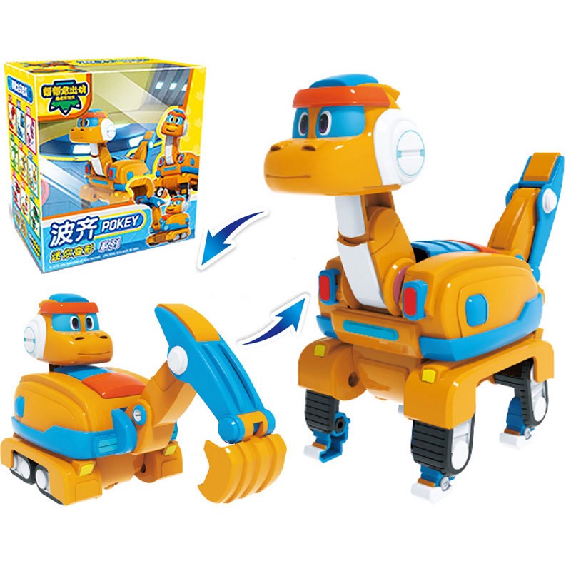 Newest Min Gogo Dino ABS Deformation Car/Airplane Action Fig