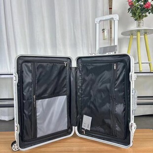 高颜值新款白色行李箱静音万向轮拉杆20登机箱24寸密码锁旅行箱女