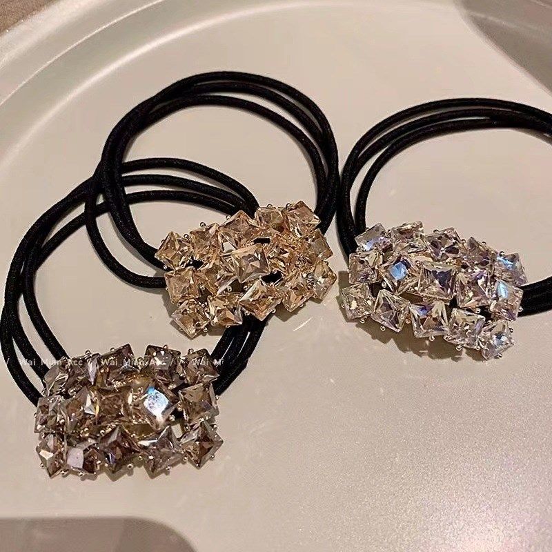 扎头发饰品精致带钻发绳漂亮头绳皮筋女扎头成人洋气绝美发圈,饰品/流行首饰/时尚饰品新,发饰,淘宝优惠券,粉丝福利购,淘宝优惠卷