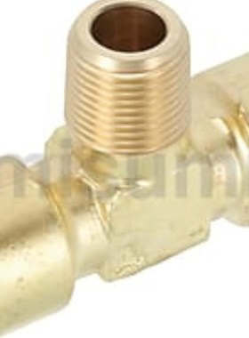 同径黄铜低压用拧入型接头三通T型接头SJSXT6A/8A/10A15A内外螺纹