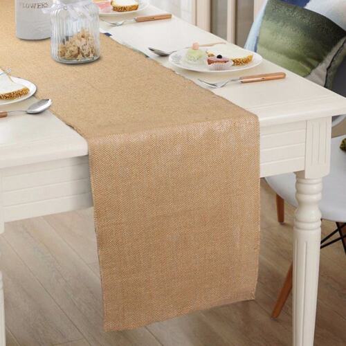 现货30xb275cm Vintage Jute Table Runner Burlap Rustic Shabby