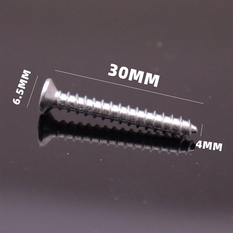 *100pcs White Plastic Expansion Anchor With Screws M6*30mm N