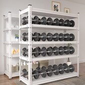 家用货架置物架多层储物间展示架落地仓库阳台角钢超市仓储铁架子