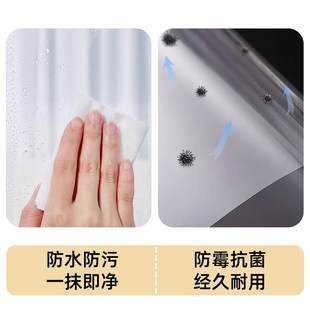 架灶台防尘家用PVC帘 透明橱柜杂物遮挡帘柜子帘防水防油免打孔鞋