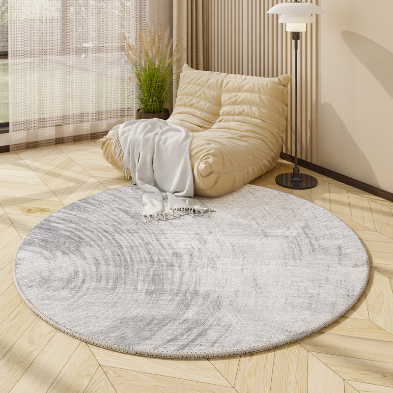 高级感圆形地毯椅子垫轻奢免洗客厅懒人沙发地垫卧室垫子瑜伽加厚