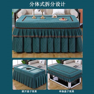 茶几桌布罩电暖炉棉被冬季 批发长方形加厚电炉罩烤火桌子罩新款 火