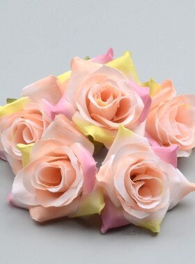 50PCS/5CM White Rose bud Artificial Silk Flowers Head For Ho