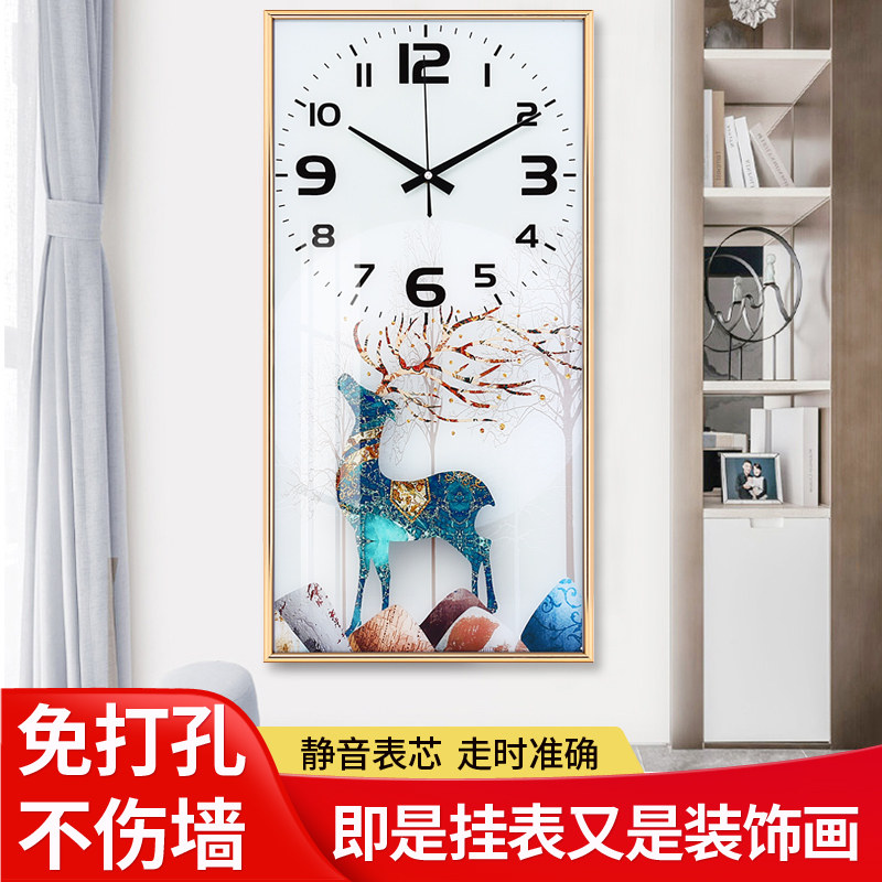 钟表挂钟客厅家用时尚网红装饰时钟挂墙壁钟挂式简约现代大气挂表