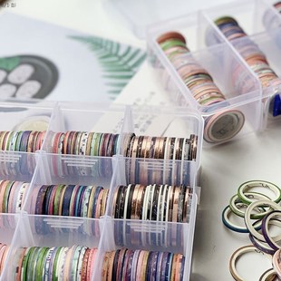 出血线胶带出血线和纸胶带 手帐本可爱装饰素材贴纸分装手账极细