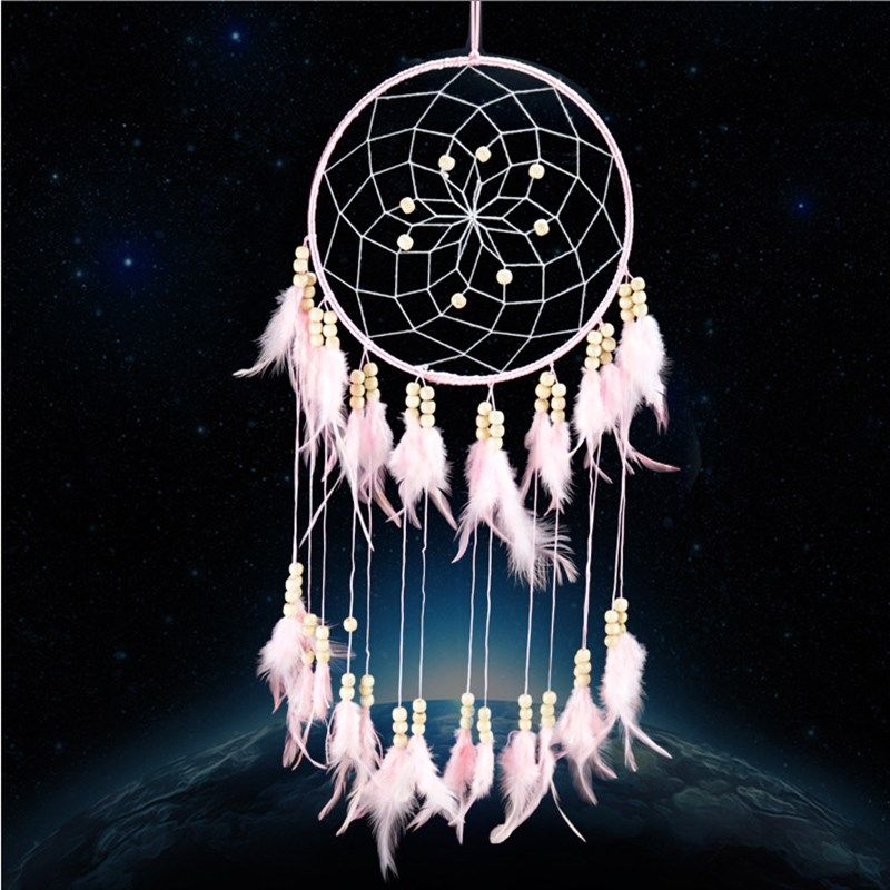 壁挂装饰补梦网礼品店货三生三世捕梦网h简约全绒毛捕梦网风铃挂