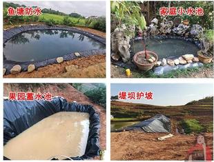 养殖膜鱼塘防渗塑料膜水产鱼池防水布水K池藕池土工膜护坡防漏膜