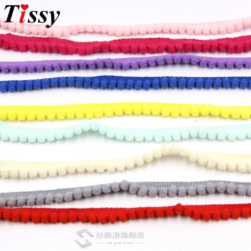 推荐New 5Yards/Lot 5MM/10MM Pom Pom Trim Fringe Ribbon Sewi