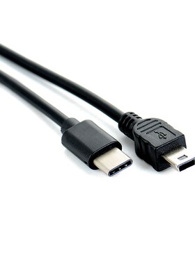 1Pcs 30cm USB Type C 3.1 Male To Mini USB 5 Pin B Male Plug
