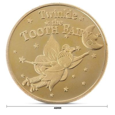 Elf Pattern Non-currency Coin Tooth Fairy Gold Plated Commem