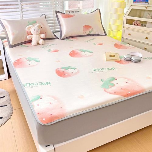 定做订制床笠款冰丝席凉席子榻榻米拼接子母床罩0.9m1.35米1.5*2