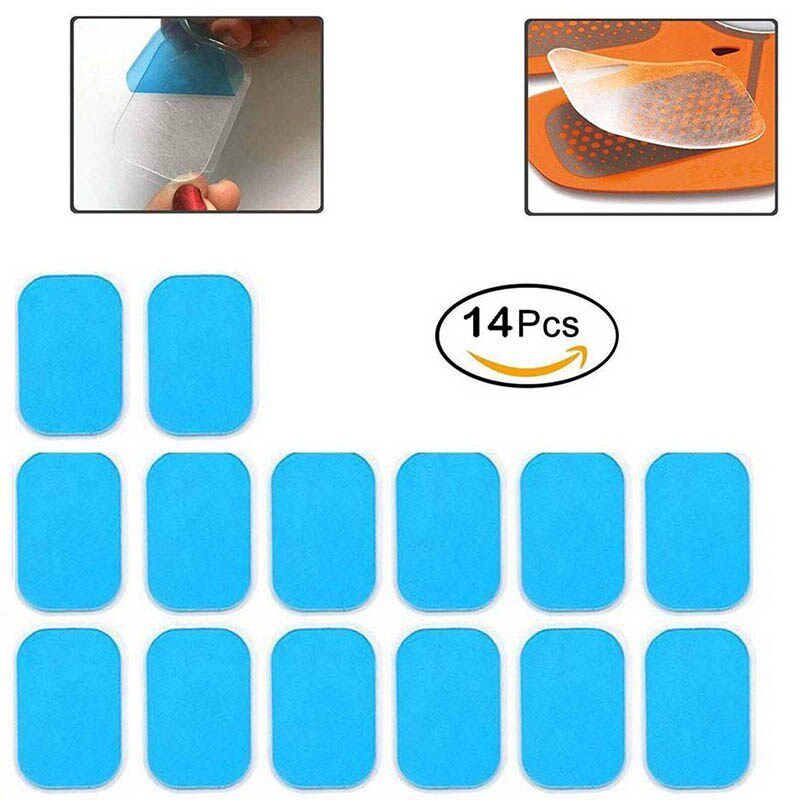 14Pcs Replacet Gel Pads Sheet Abdominal Belt Toning Muscle T