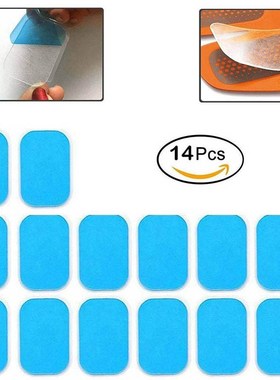 14Pcs Replacet Gel Pads Sheet Abdominal Belt Toning Muscle T