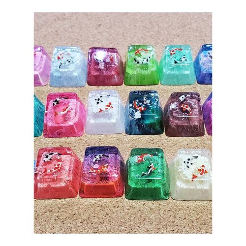 Koi Design Resin Keycaps For Cherry Mx Switch Mechanical Gam