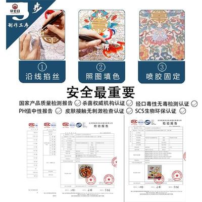 新品学校采购团建非遗进校园景泰蓝掐丝珐瑯画diy手工材料包安全