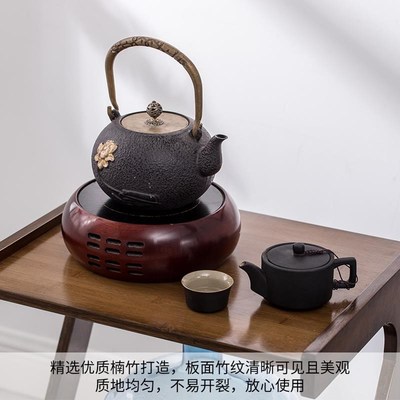 茶车茶台茶水柜电磁炉茶具套装竹制移动落地家用多层阳台泡茶桌子