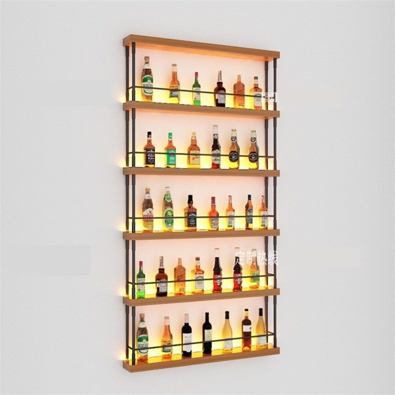 餐厅铁艺隔断酒架装饰酒吧吧台壁挂落地发光红酒啤酒柜置物展示架,商业/办公家具,红酒架/柜,淘宝优惠券,粉丝福利购,淘宝优惠卷