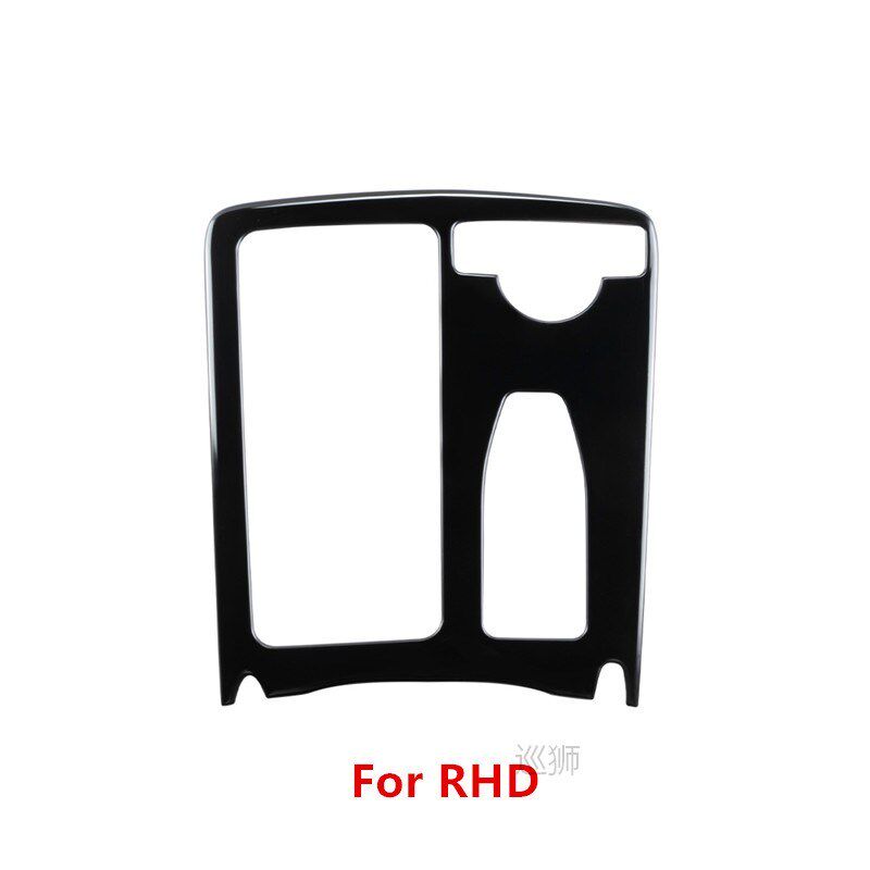 Black Center Console Gear Shift Water Cup Frame Decoration C