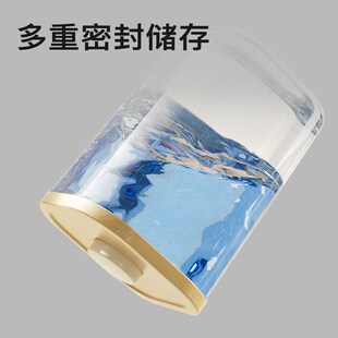 新款储粮桶防虫防潮真空盒宠物狗粮存储罐按压式储粮桶.猫粮桶