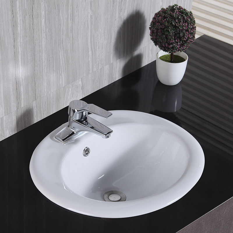 16/18/20/22寸单三孔洗脸洗手盆半嵌入式陶瓷智洁釉台上盆台中盆,家装主材,半嵌入式洗脸盆,淘宝优惠券,粉丝福利购,淘宝优惠卷